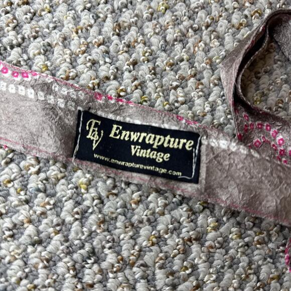 Stunning boho vintage flowy pink wrap silk magic peasant maxi skirt - Picture 6 of 6